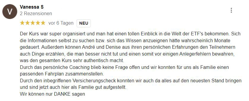 Google Bewertung